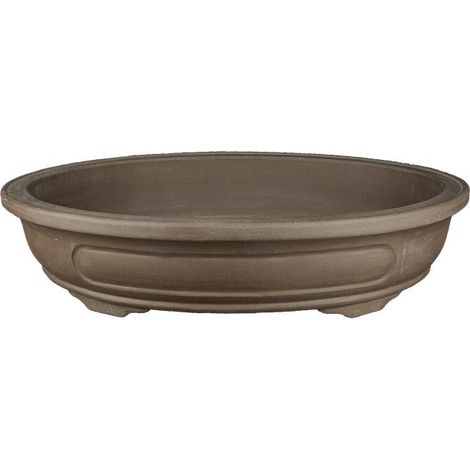 Vaso per bonsai ovale in gres 72x49,5x12 cm - WY25c