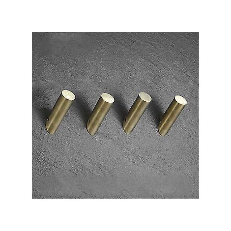 Set Handtuchhaken aus gebürstetem Gold, Wandmontage, Badezimmer, schwer