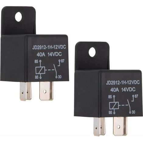 Auto-Relais, 4-polig, 40 A, SPST, 12 V, Modell-Nr.: JD2912-1H-12VDC, 40 A, 14 V DC, automatische Schalter und Starter, 2er-Pack (1/5)