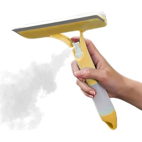 Scheibenwischer – Scheibenwischer mit Schaumspray, Scheibenwischer-Set, Badezimmer-Fensterabzieher mit Spray, Fensterreiniger (1/4)