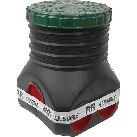 Regard de répartition épandage ajustable 1 entrée 6 sorties – Hauteur réglable de 270 à 450 mm – Insensible aux chocs et aux gaz sulfureux – Rikutec