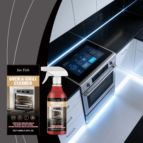 Backofen- und Herdreiniger, Haushaltsreiniger für Backofen und Grillrost, entfernt Flecken und Fett, erfrischt und reinigt – 100 ml -- DE (1/5)