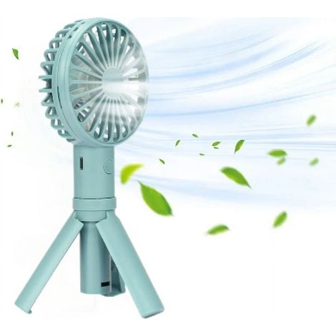 Ventilateur Portable USB - Mini Ventilateur Personnel Rechargeable - 3 Vitesses - Pour Voyage Bureau Maquillage - 1 Pièce (1/5)