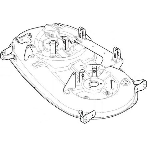 Plateau de coupe tracteur tondeuse 108 cm Stiga - GGP - 382565085/1