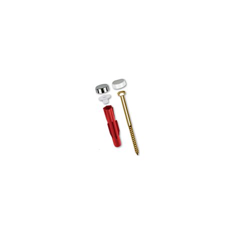 TOX Stand-WC-Befestigung 04510152 E 8/40 weiss und chrom je Satz