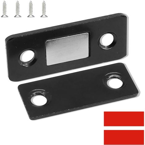 aimant puissant et invisible sans trou pour porte d'armoire coulissante, porte de placard à ventouse, double aimant pour porte coulissante, aimant puissant et micro-aimant tactile (1/5)
