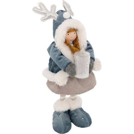 Déco Lumineuse Fée bleue LED Blanc chaud H 34 cm - Feeric Christmas (1/4)