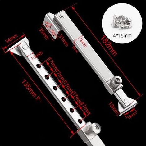 Limiteur d'ouverture de fenêtre à 6 étapes en acier inoxydable pour cadre en aluminium PVC (1/5)