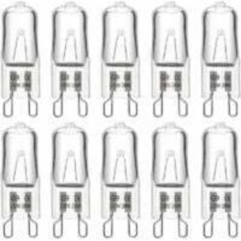 Ampoule Halogene G9 28W 230V, 370LM 2700K Blanc Chaud Dimmable, G9 Ampoules Capsule, pour Lustres, Lampes de Paysage, Appliques Murales, Éclairage d'armoire, Lot de 10 (1/4)