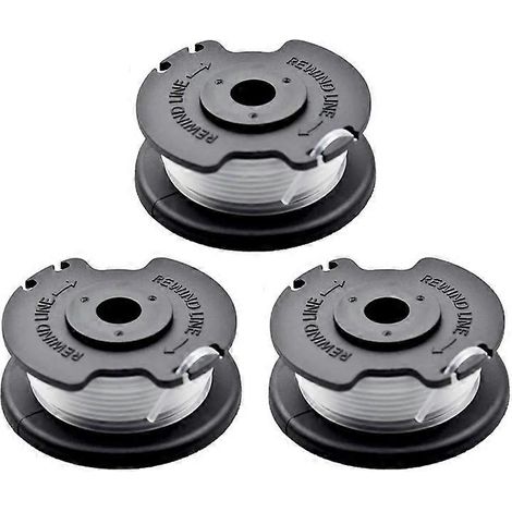 Bobine de 3 pièces TLE-03 compatible avec les tondeuses à gazon Einhell GE-CT 18 et 28 Li TC (fil de coupe en nylon). (1/4)