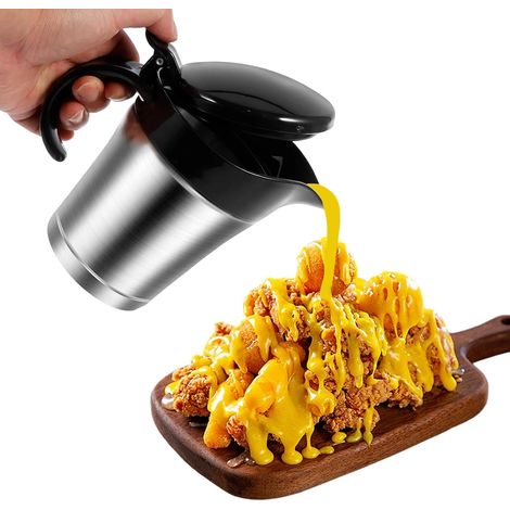 Bec verseur à sauce – Récipient en métal pour vinaigrette, verseur  Design exquis et élégant pour un dosage facile des sauces et liquides. (1/5)