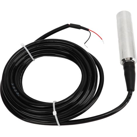 Tauchfähiger Wasserstandssensor 4-20mA, stabiler und genauer Flüssigkeitsstandtransmitter, 5m Kabel, 24VDC Stromversorgung, Messbereich 0-3m / 0-9,8ft, Tiefensonde für Tank oder Brunnen. (1/5)