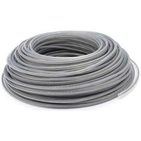 Fil pour débroussailleuse 3,0 mm – Longueur 70 m – Nylon et fil d'acier – Compatible têtes de coupe 2/4 lignes