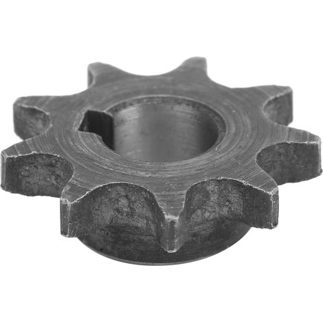 Pignon moteur en acier 06B à 9 dents avec rainure de clavette, diamètre intérieur de 10 mm. (1/5)