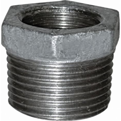 Reduzierter Nippel 80x90 / 66x76, männlich weiblich verzinkt