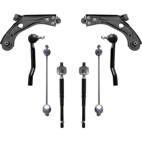 KIT BRACCIO OSCILLANTE 8 PEZZI COMPATIBILE CON PEUGEOT 3008 II SUV (MC, MR, MJ, M4) / Kit Sospensione Completo OE/OEM / Bracci Oscillanti + Testine Sterzo / Sostituzione Diretta OEM