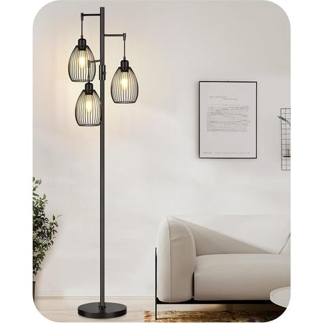 Lampadaire sur pied salon variateur, 178cm lampe salon sur pied (1/5)