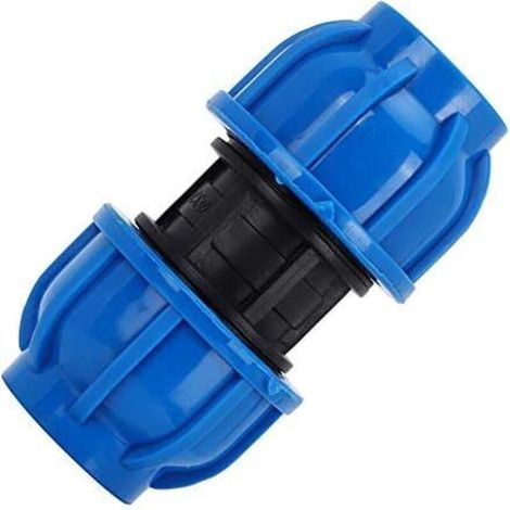 4Pcs PE Connecteur Droit En Plastique 32mm à 32mm Adaptateur De Tuyau D'eau Raccord Droit Raccord De Tuyau D'Eau Tube Raccords (1/4)