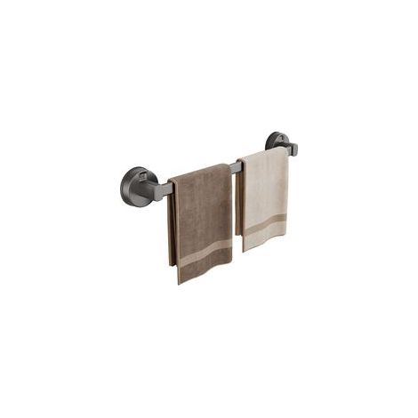 gris,30cm,Porte serviettes à ventouse pour salle de bain, porte serviettes mural, porte serviettes à ventouse, porte serviettes réutilisable pour salle de bain et cuisine