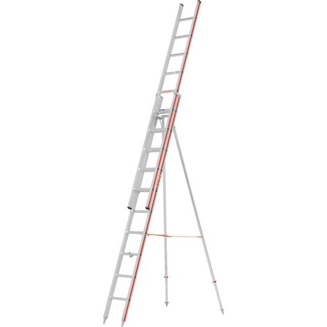 Hymer Obstbaumleiter, zweiteilig, 2x12 Sprossen, Länge eingef. 3,60 m / ausgef. 6,40 m (1/5)