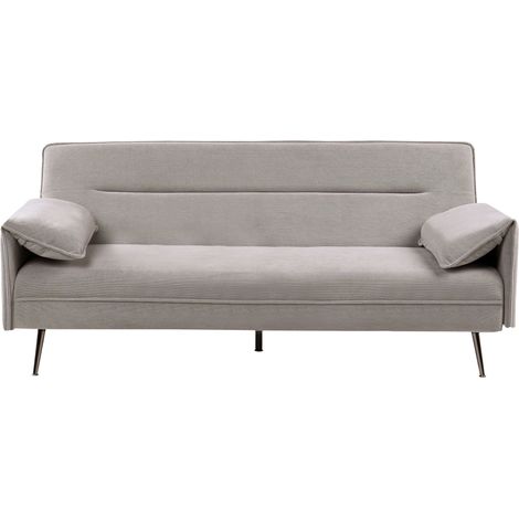 Divano letto a 3 posti Rivestimento in tessuto idrorepellente con braccioli tessuto Vayla