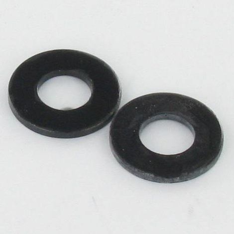 Rondelle Plate 6.4X14X0.8 Ordinaire Acier zingué noir-2000 pièces