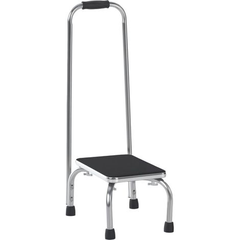 Marche d'appui pour baignoire - Marchepied antidérapant sécurisé - Plateforme d'accès avec barre de soutien - Acier galvanisé durable (1/5)