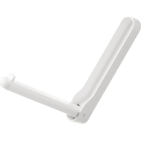 Wandmontierter, klappbarer und verschiebbarer Wäscheständer, platzsparend, ideal für den Balkon (weiß). (1/5)