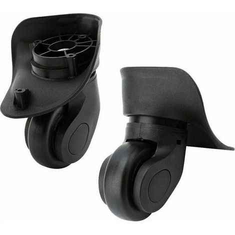 0 – Kofferrollen, 2 Stück – Leichtes und robustes PVC – 5 cm Durchmesser – 360° drehbar – Einfache Montage – Für Gepäck und Koffer (1/5)