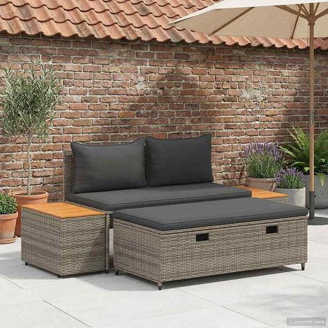 vidaXL Outdoor Sofa Set 4 -Seater 4 pcs 55 x 30 x 39 cm