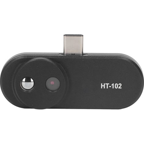 Caméra thermique portable ABS noir avec connecteur intégré réglable pour smartphone, thermographe mobile haute précision (1/5)