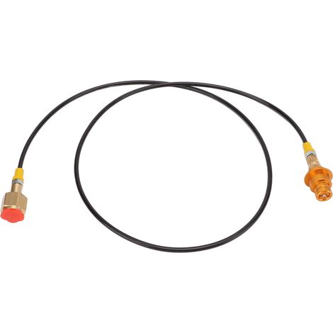 Tuyau adaptateur 152 cm pour bouteille CO2, laiton et ABS, raccord rapide pour machine à soda, flexible avec connecteur à déconnexion rapide (1/5)