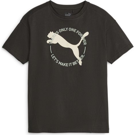 T-shirt da ragazzo Puma BETTER SPORTSWEAR nera 67638201 taglia 128