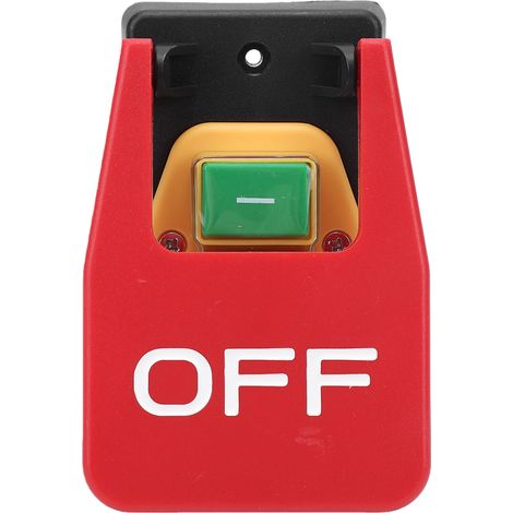 Interrupteur à palette pour outils électriques, arrêt d'urgence 16A, sécurité électromagnétique pour scie à Table, routeur (1/5)