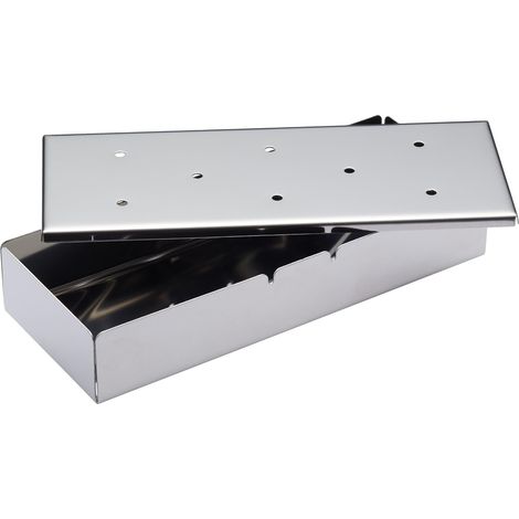 1 Boîte À Fumer Inox Pour Barbecue, 8 Trous De Fumée, Acier Inoxydable Robuste, Pour Viande Et Légumes (1/4)
