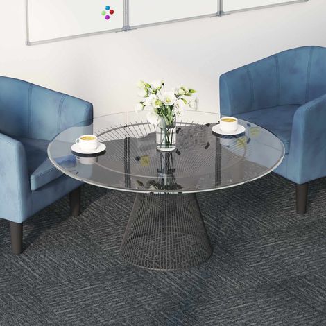 vidaXL Carreau de tapis Gris ciel 50 x 50 cm 4 pcs PP et Bitume (1/5)