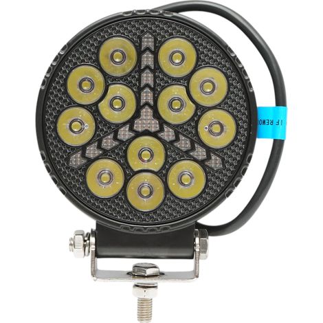 Proiettore LED rotondo con DRL 9-36V, 19W bianco-giallo, corpo in alluminio 108x108x38mm IP68 Breckner Germany (1/5)