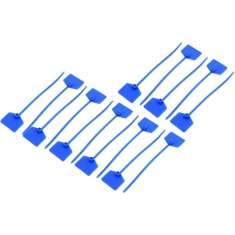 Bardusch-15 pcs éléments nylon 15×120 mm autobloquants pour câble, étiquette fil bleu, connecteurs cordon marqueur (1/4)