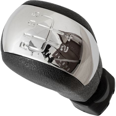 Pomo de cambio de marchas Skoda Octavia II 04-13 5 VELOCIDADES CROMADO (1/5)