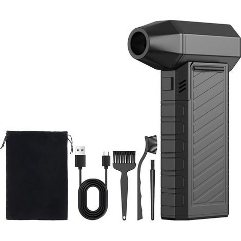 Souffleur d'air sec sans fil à 3 vitesses, 180 000 tr/min, avec batterie de 6 000 mAh et lumières LED (1/5)