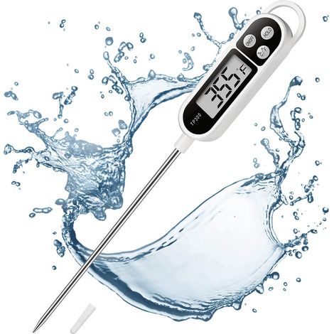 Digitales Sofortanzeige-Fleischthermometer, Lebensmittel- und Zuckerthermometer, für Öl, Braten, Grillen, Räuchern.