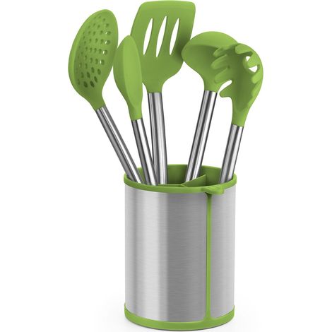 Cuchara para Servir Pasta BRA A197007 Verde Acero Inoxidable (1/4)