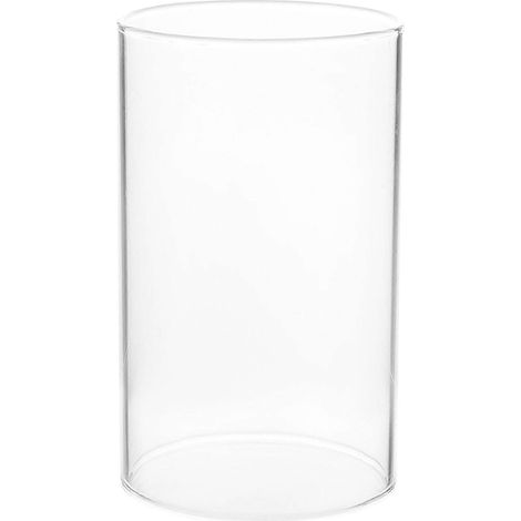 Cheminée à bougies en verre, abat-jour, bougeoir pilier en verre, ouvert aux deux extrémités, tube à bougie (1/4)