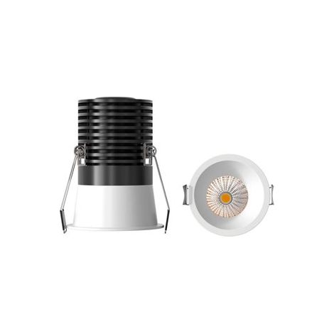 Mantra Downlight LED empotrable discreto 12W CANE blanco, 38º, Ø81,5mm 3000K/4000K (1/3)