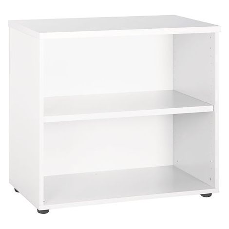 Bibliothèque basse décor blanc Exprim - Maxiburo (1/2)