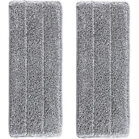 2 Housses de recharge Microfibre Balai - VENTEO - Balai Auto Clean And Dry - Remplacement Microfibre/Tampons pour balai Vadrouilles (1/4)