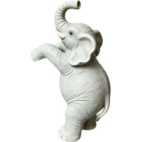 Pots de fleurs en résine forme d'éléphant, support pour plantes, joli pot suspendu jardin, balcon (1/4)