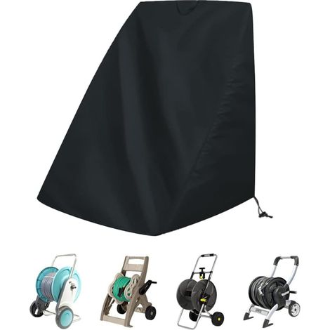 Housse de Protection pour Enrouleur de Tuyau d'arrosage, Couvercle D'enrouleur De Tuyau D'arrosage, antipoussière et imperméables Housse d'enrouleur de Tuyau extérieur Jardin Couverture (1/5)