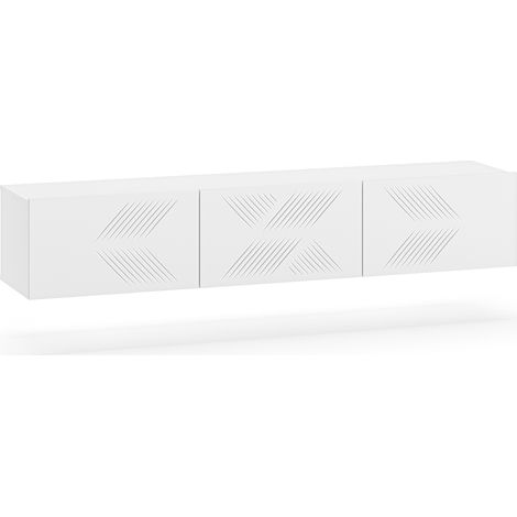 Mobile TV 3 ante Aura bianco 170cm