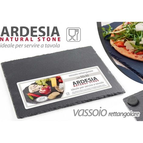 x8 Vassoio piatto in ardesia cm 40 x 30 casa pub o ristoranti